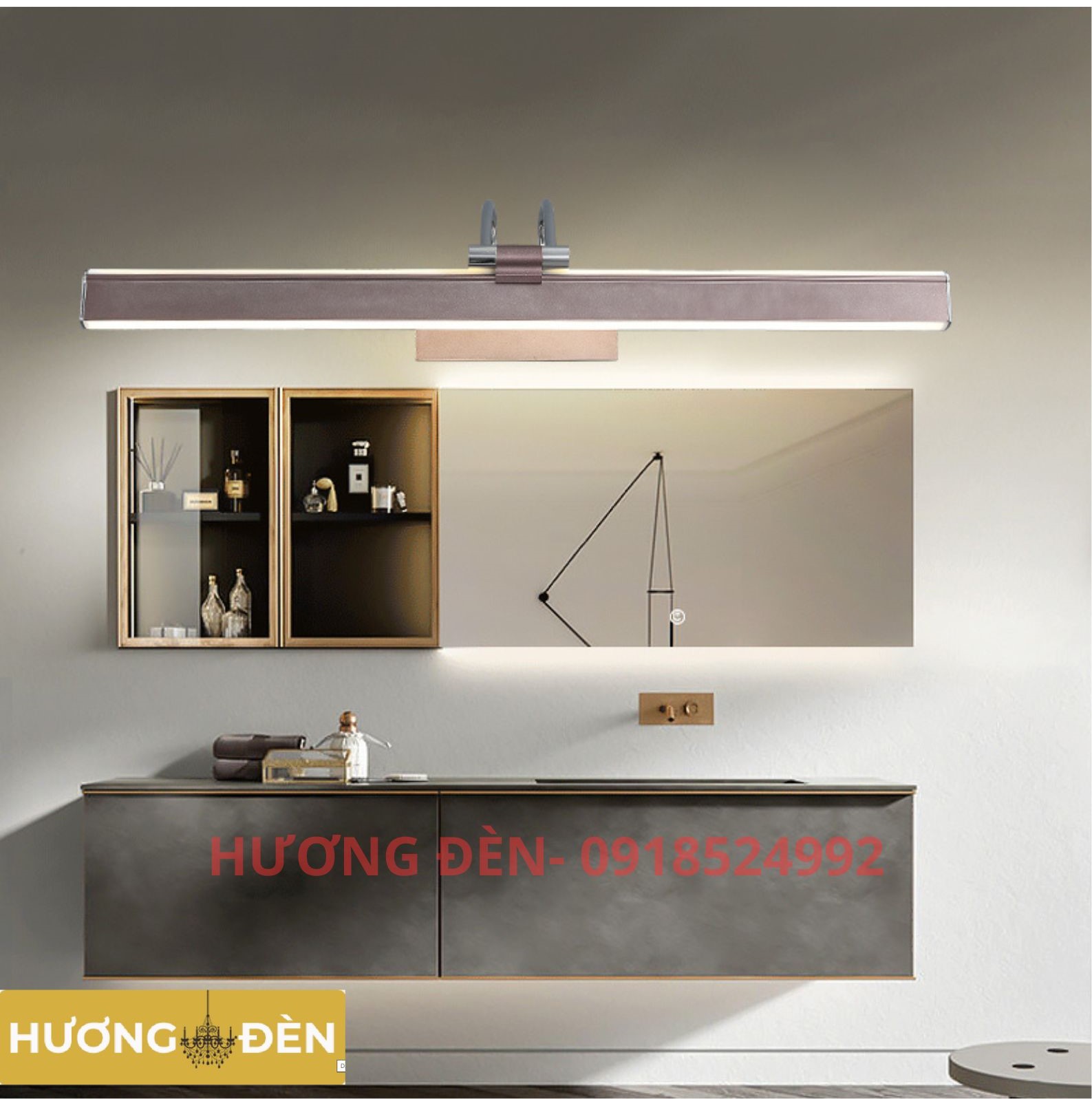 ĐÈN RỌI TRANH RT5677-42 NÂU